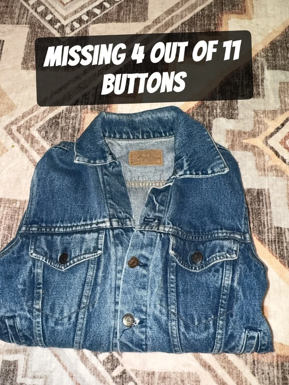 Vintage 1980s/1990s-era “Plain pockets” Classic Denim Jacket - Blue